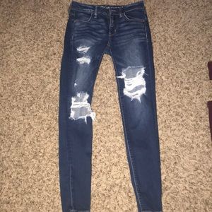 Ripped American eagle jeans